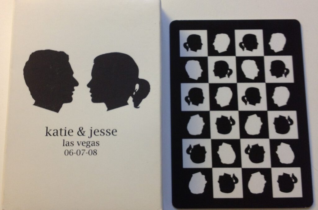 Custom Wedding Deck Favors Example