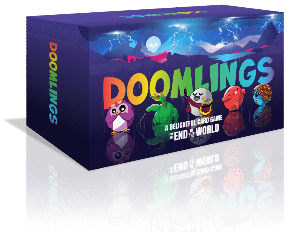 Doomlings: a colorful card game manufactured by Ad Magic