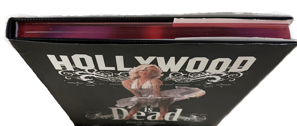 Hollywood Is Dead: Edge Printing example from Ad Magic