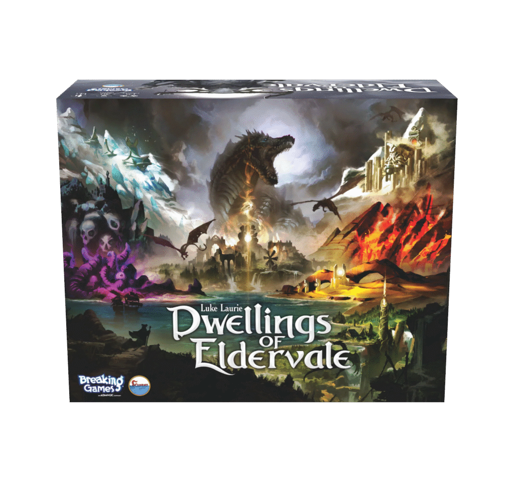 Dwellings of Eldervale, a board game manufactured by Ad Magic