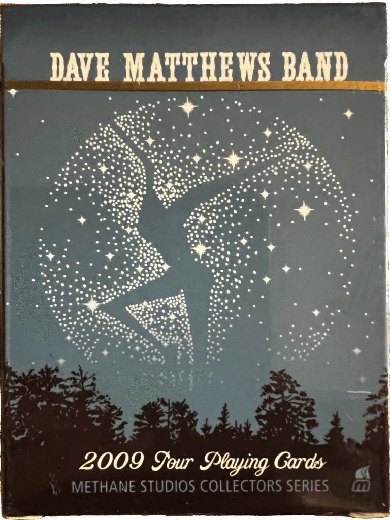 Custom promotional playing cards for musicians: Dave Matthews Band