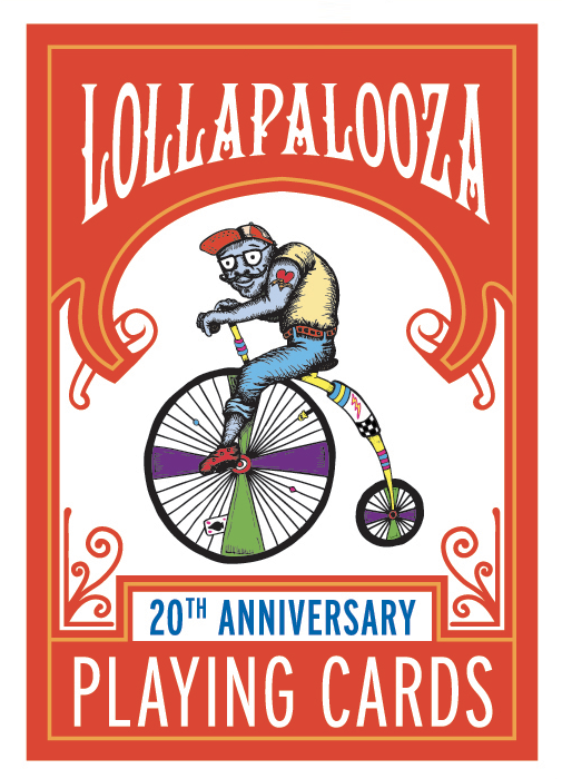 Custom promotional playing cards for famous brands: Lollapalooza