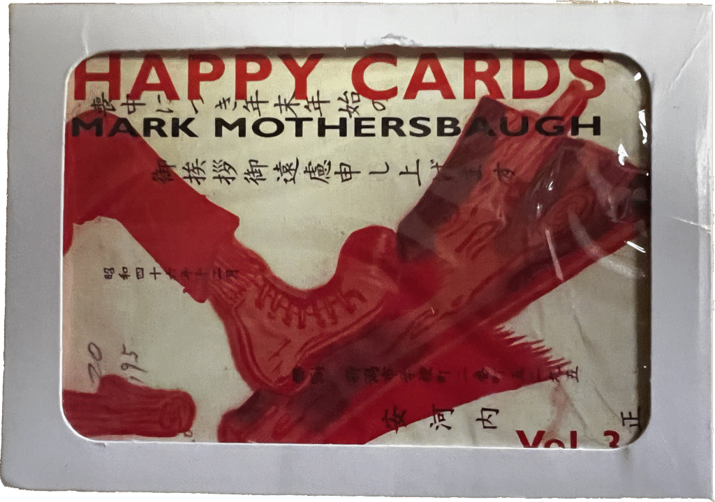 Custom promotional playing cards for musicians: Mark Mothersbaugh
