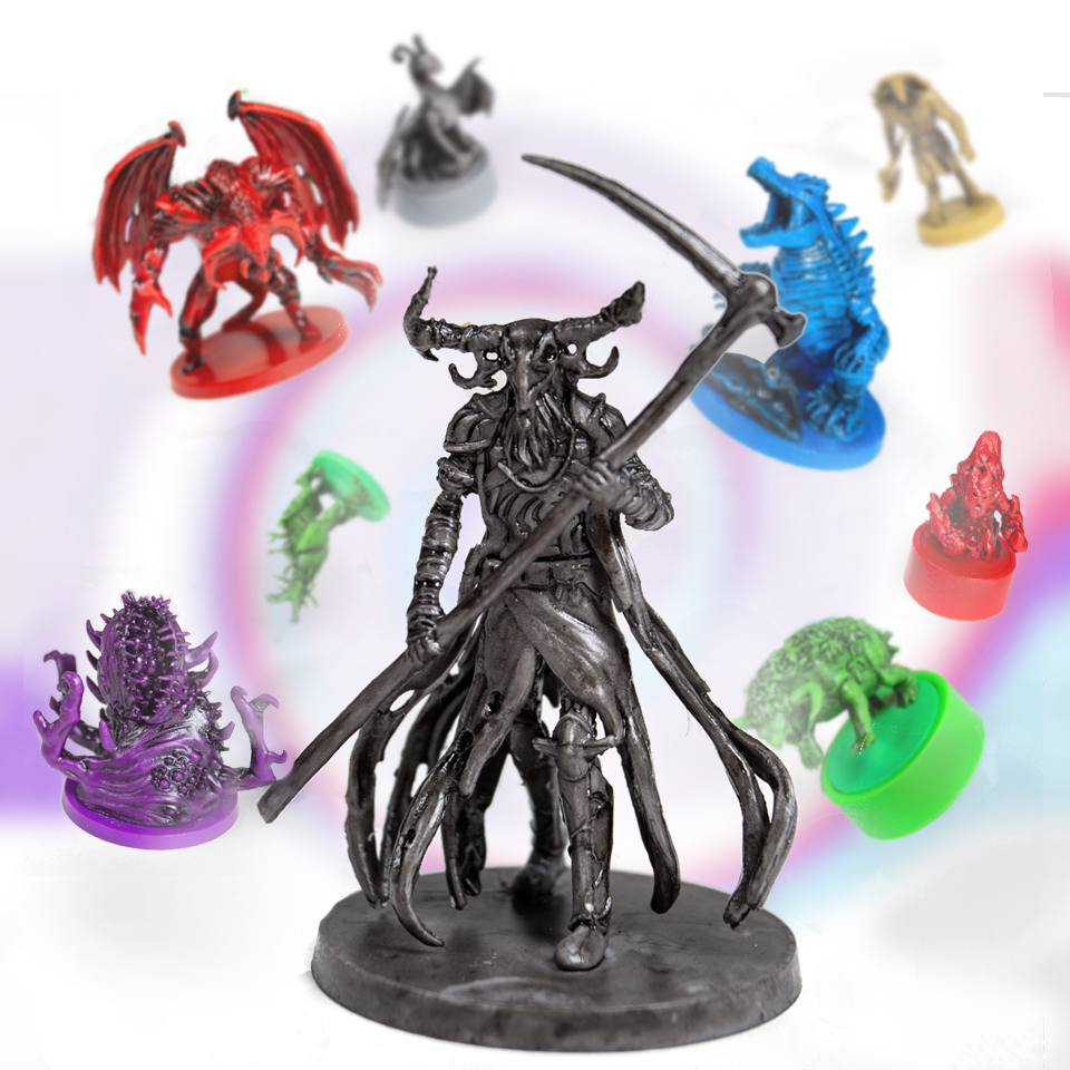 Miniatures from Dwellings of Eldervale: Manufactured by Ad Magic