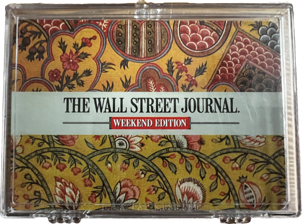 Custom promotional playing cards for famous brands: The Wall Street Journal